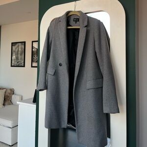 Zara Women's Gray Pea Coat